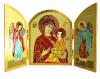 Icone Religieuse - Orthodoxe - Triptyque la Résurrection du Christ T4785