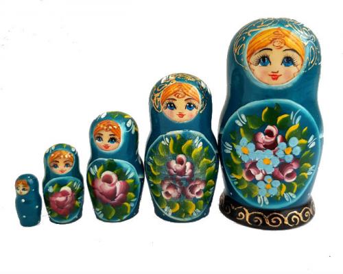 poupée russe green série artisanat russe