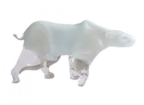 Sujet en verre - L'Ours blanc T4397