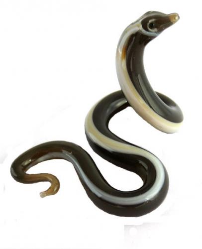 Sujet en verre - Serpent