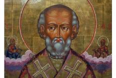 L'icône russe de Saint Nicolas
