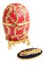 Réplique œuf de Fabergé  La Boite  Rose et Or fabrication artisanale - Mémoire d'Azov T6552