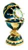 Copie oeuf de Fabergé-Horloge forme Gouvernail T5847