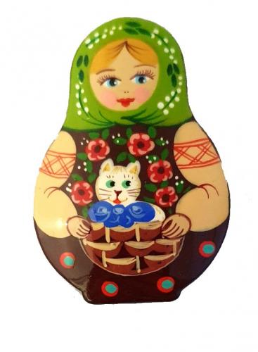 Broche poupée russe - Matriochka T3700