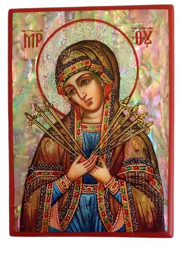 Icone Russe Religieuse  - Orthodoxe - Vierge Marie. Importé directement de la Russie T9488