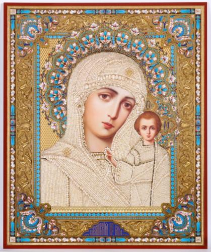 Icône de la Mère de Dieu de Kazan T9586