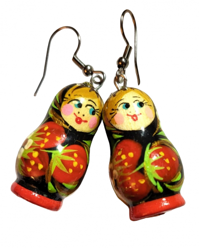 Boucles d''oreilles - poupées russes T1201